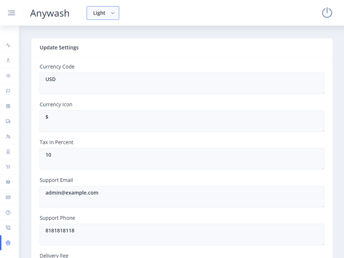Delivoo admin App Apptivos