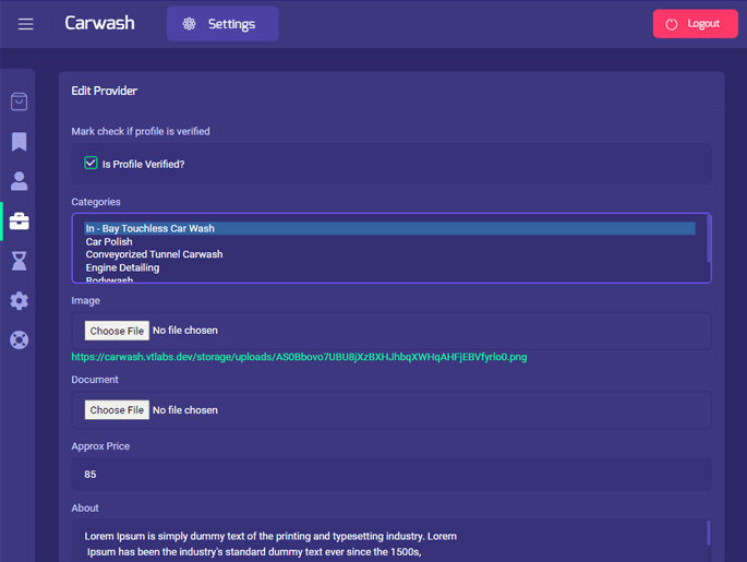 Delivoo admin App Apptivos