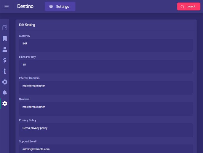 Delivoo admin App Apptivos