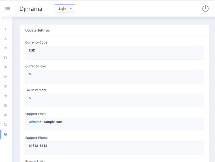 Delivoo admin App Apptivos