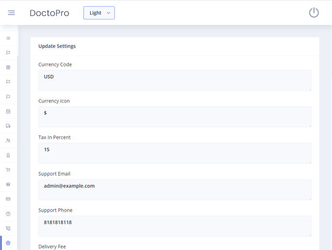 Delivoo admin App Apptivos