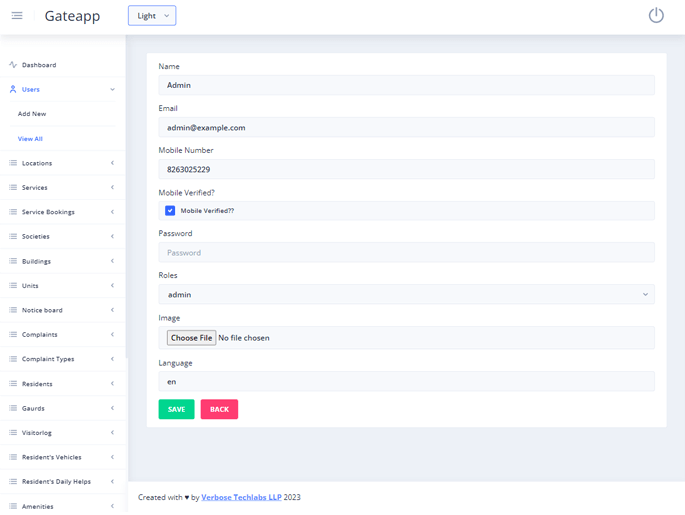 Delivoo admin App Apptivos
