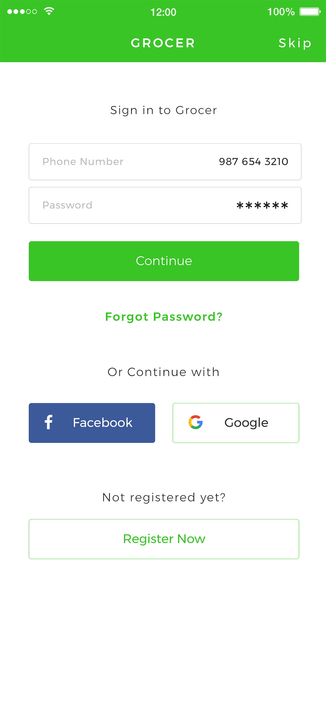 Delivoo User App Apptivos