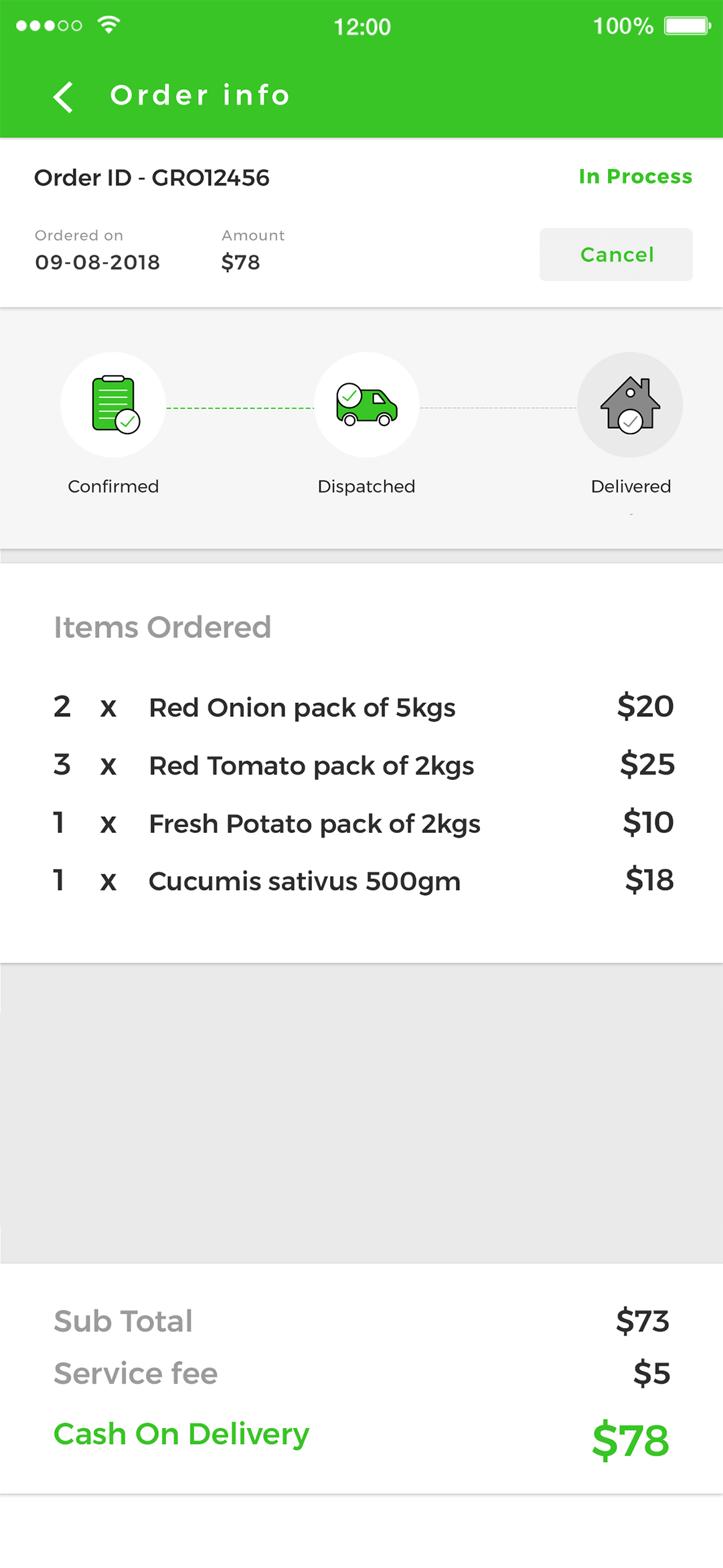 Delivoo User App Apptivos