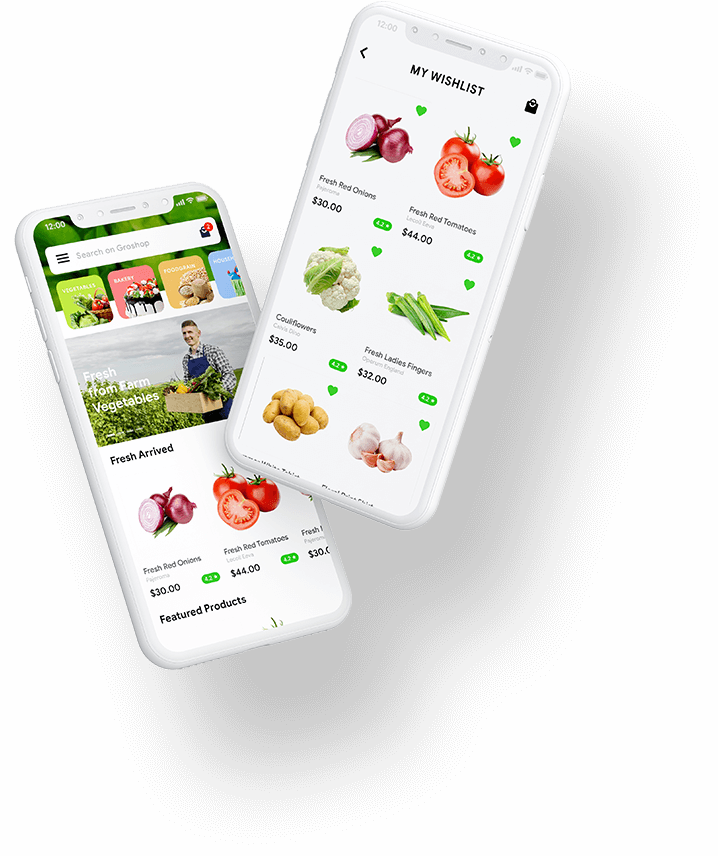 Online Multi Vendor Grocery Ordering App with Grocery delivery Appr