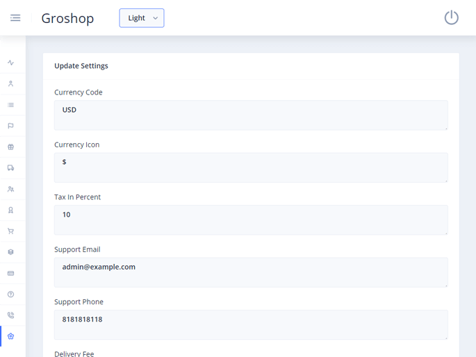 Delivoo admin App Apptivos