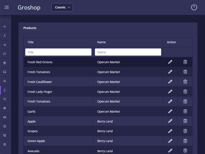 Delivoo admin App Apptivos