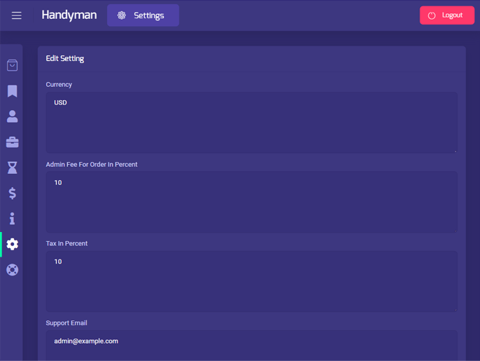 Delivoo admin App Apptivos