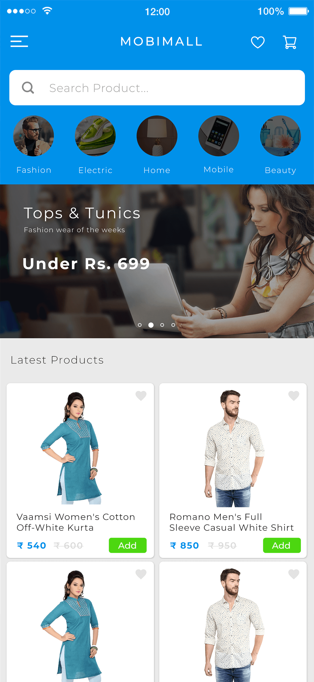 Delivoo User App Apptivos