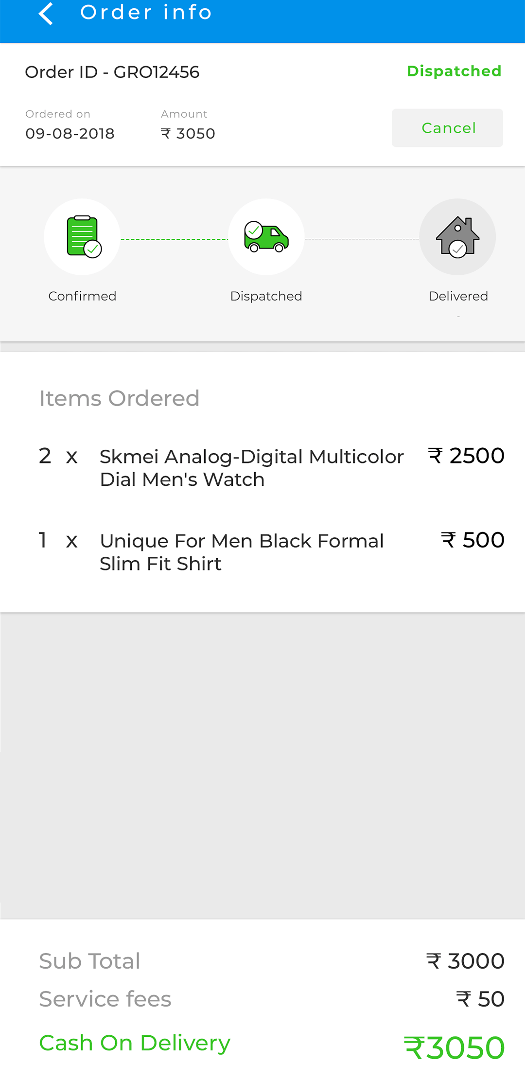 Delivoo User App Apptivos
