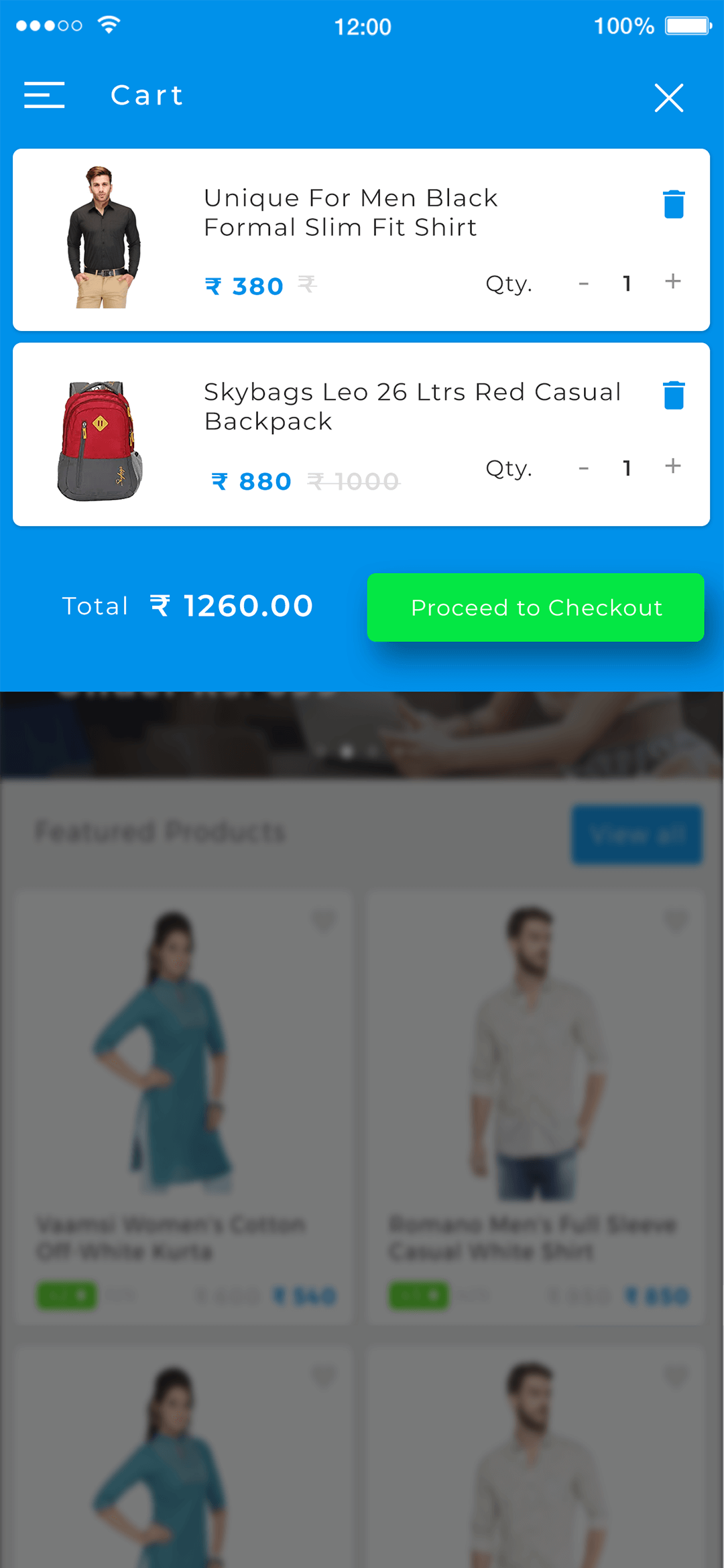 Delivoo User App Apptivos