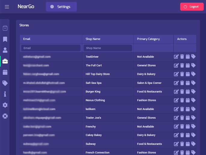 Delivoo admin App Apptivos