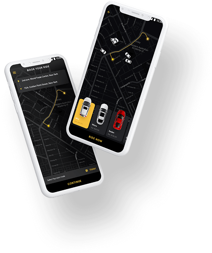 Cab Booking App, Taxi App with Driver App and Rider App