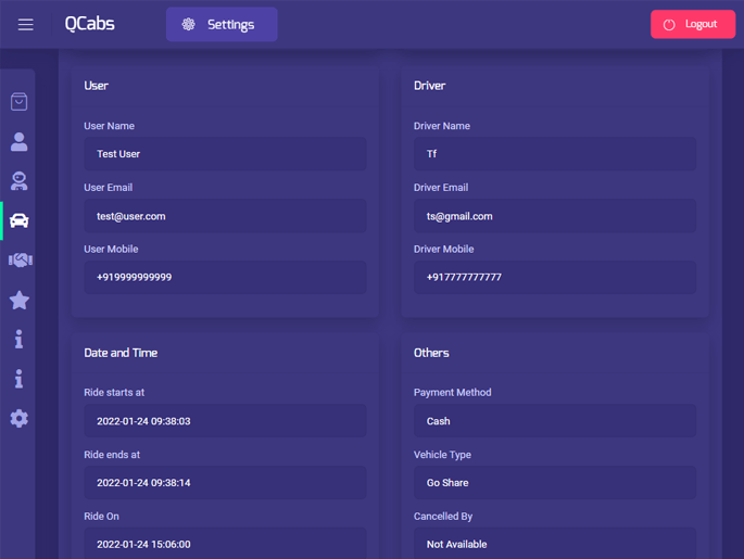 Delivoo admin App Apptivos