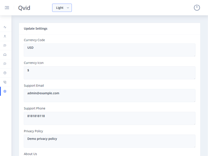 Delivoo admin App Apptivos