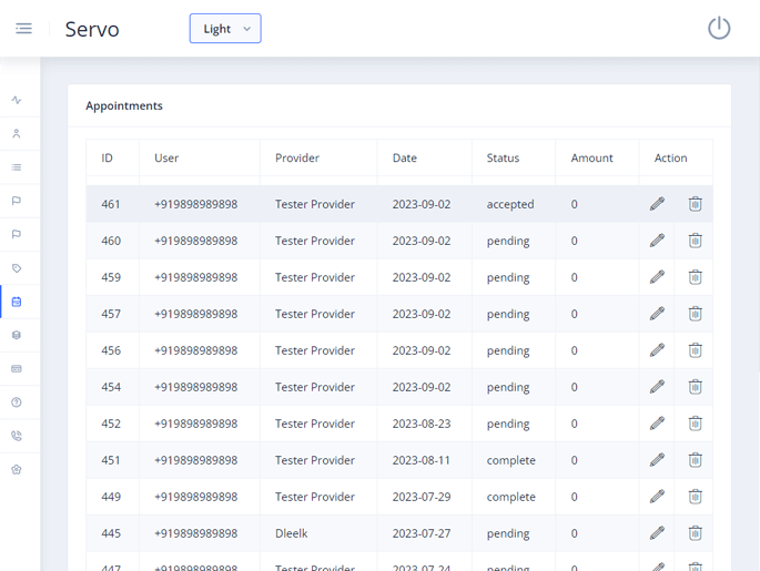 Delivoo admin App Apptivos