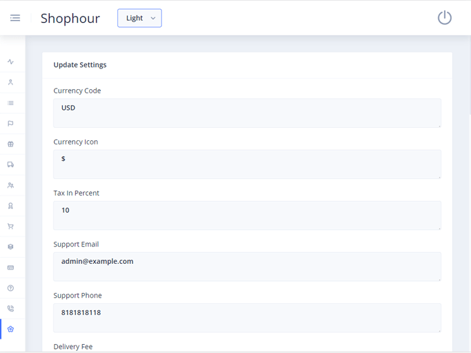Delivoo admin App Apptivos