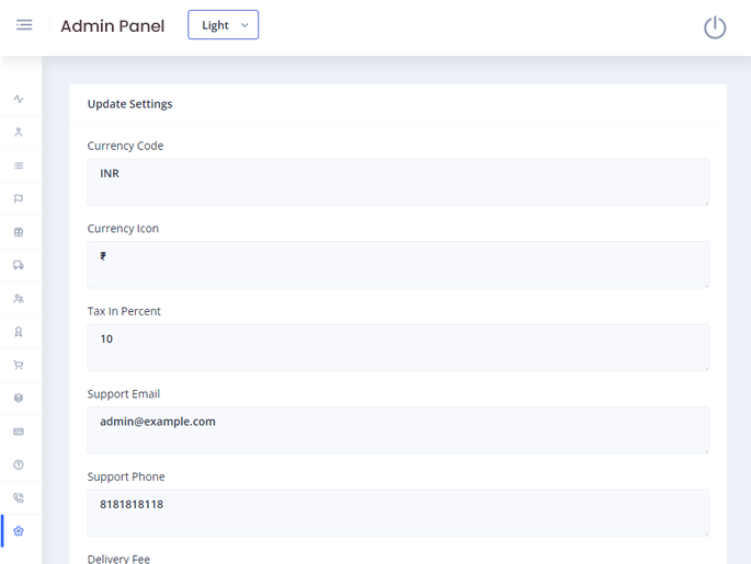 Delivoo admin App Apptivos